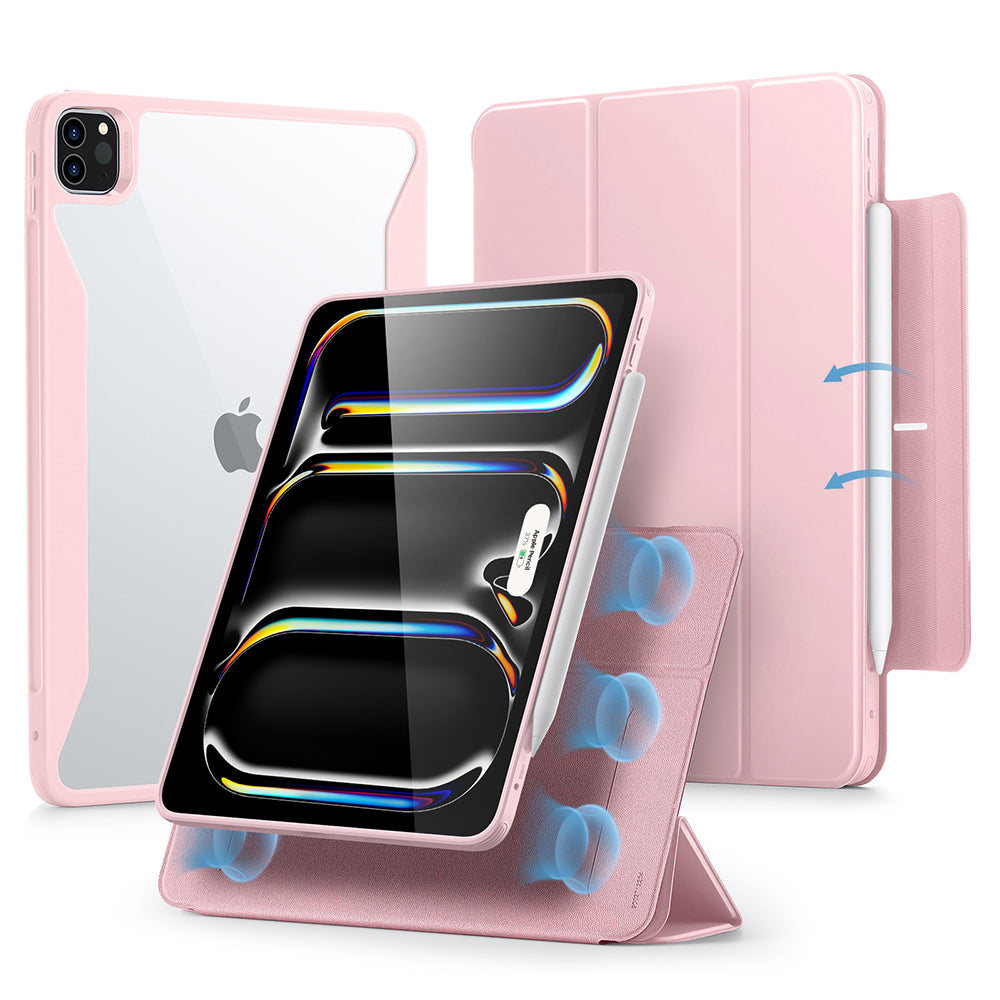 Suojakotelo Apple iPad Pro 13 (2024), ESR, Rebound Hybrid, Pinkki