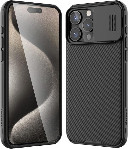 Kotelo Apple iPhone 16 Pro, Nillkin, CamShield Pro, musta