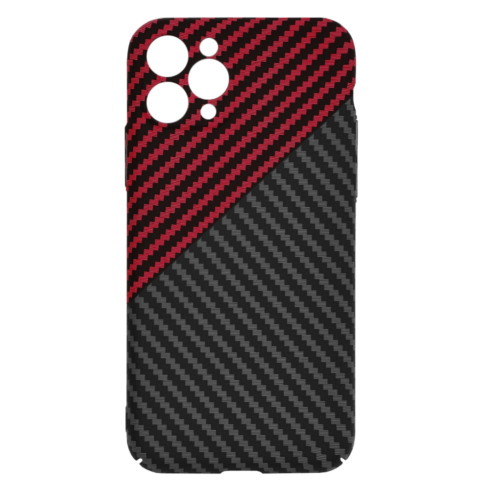 Kuori Apple iPhone 11 Pro:lle, Techsuit, Carbonite FiberShell, Musta Punainen
