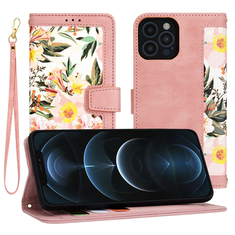 Kuori Apple iPhone 12 Pro Maxille, Techsuit, FlipCraft, Vaaleanpunainen