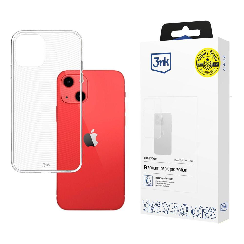 Kuori Apple iPhone 13:lle, 3MK, Armor, Läpinäkyvä