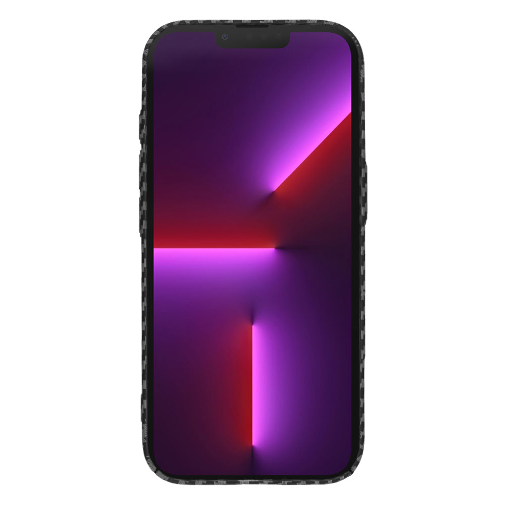 Kotelo Apple iPhone 13 Prolle, Techsuit, Carbonite FiberShell, Musta