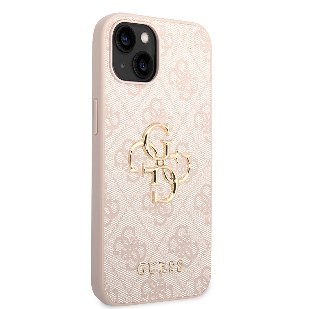 Kotelo Apple iPhone 14:lle, Guess, 4G Metal Logo, Pinkki