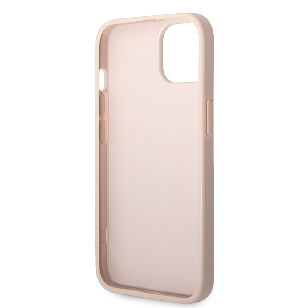 Kotelo Apple iPhone 14:lle, Guess, 4G Metal Logo, Pinkki