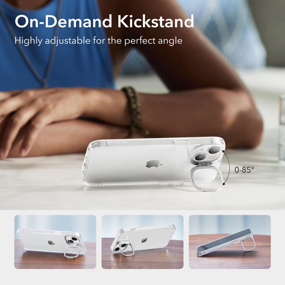 Suojakotelo Apple iPhone 14 Plus, ESR, Classic Kickstand, Läpinäkyvä