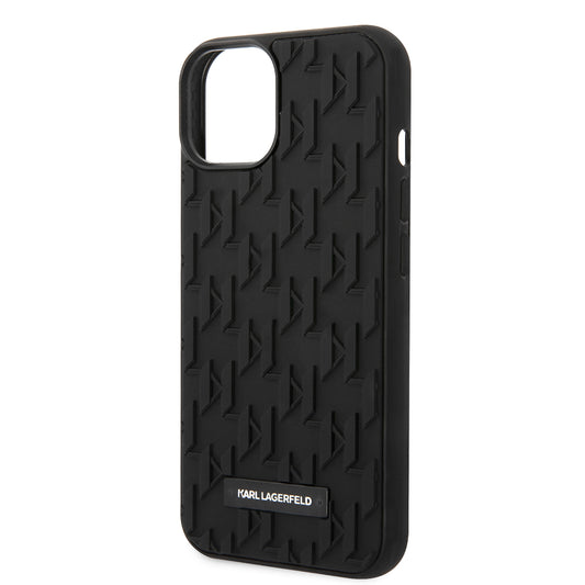 Kotelo Apple iPhone 14 Plus -puhelimelle, Karl Lagerfeld, 3D Monogram, Musta