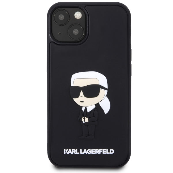 Suojakotelo Apple iPhone 14 Plus, Karl Lagerfeld, 3D Rubber Ikonik Karl, Musta