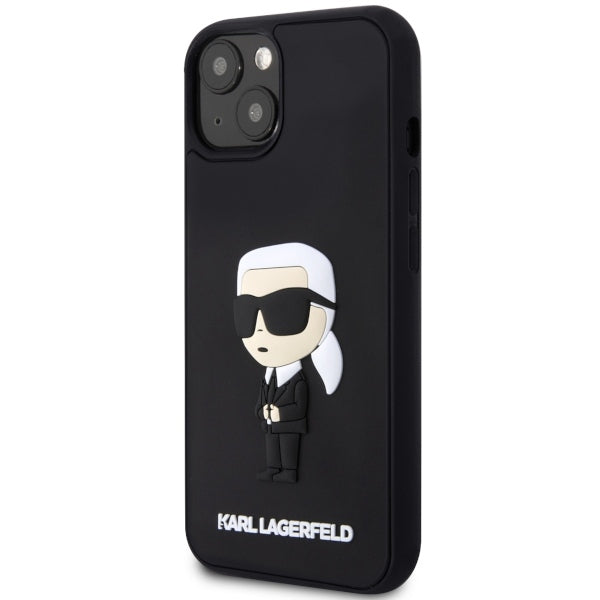 Suojakotelo Apple iPhone 14 Plus, Karl Lagerfeld, 3D Rubber Ikonik Karl, Musta