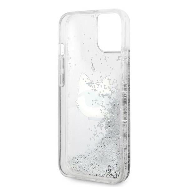 Kotelo Apple iPhone 14 Plus -puhelimelle, Karl Lagerfeld, Glitter Choupette's Head, Hopea