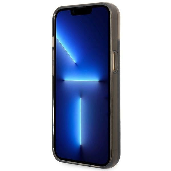 Kotelo Apple iPhone 14 Plus -puhelimelle, Karl Lagerfeld, Liquid Glitter KL Logo, Musta