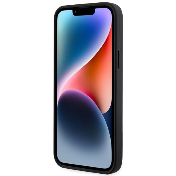 Suojakotelo Apple iPhone 14 Plus:lle, Karl Lagerfeld, Saffiano Monogram Ikonik Karl, Musta