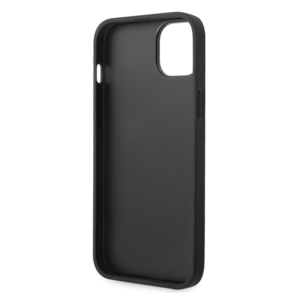 Kotelo Apple iPhone 14 Plus:lle, Karl Lagerfeld, Saffiano Monogram Metal Logo, Harmaa