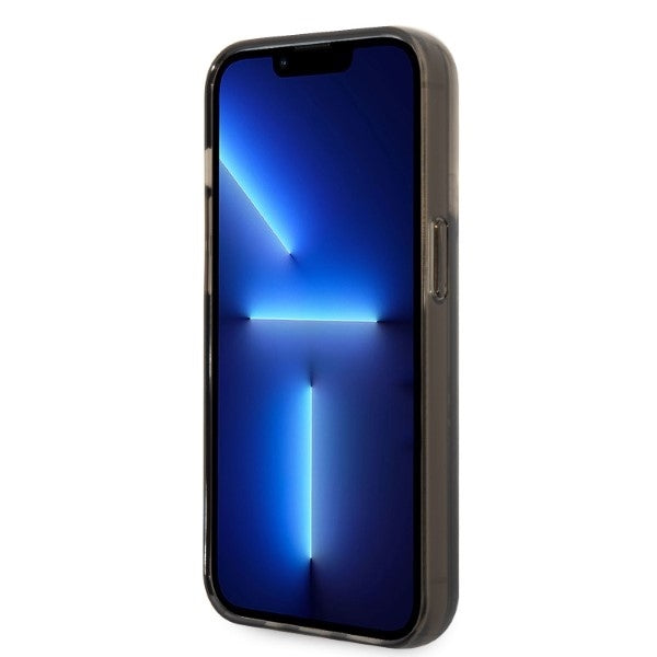 Kotelo Apple iPhone 14 Prolle, Karl Lagerfeld, Liquid Glitter KL Logo, Musta