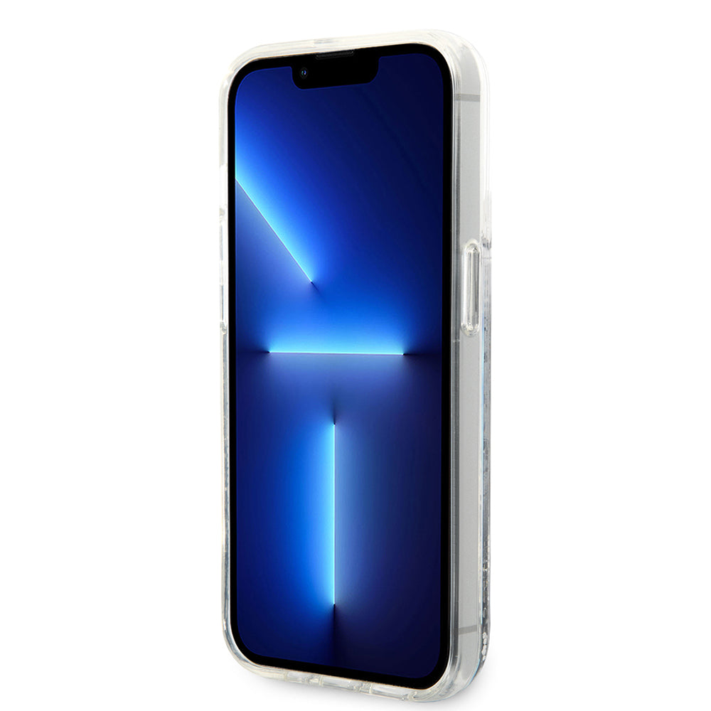 Kotelo Apple iPhone 14 Prolle, Karl Lagerfeld, Liquid Glitter RSG, Hopea
