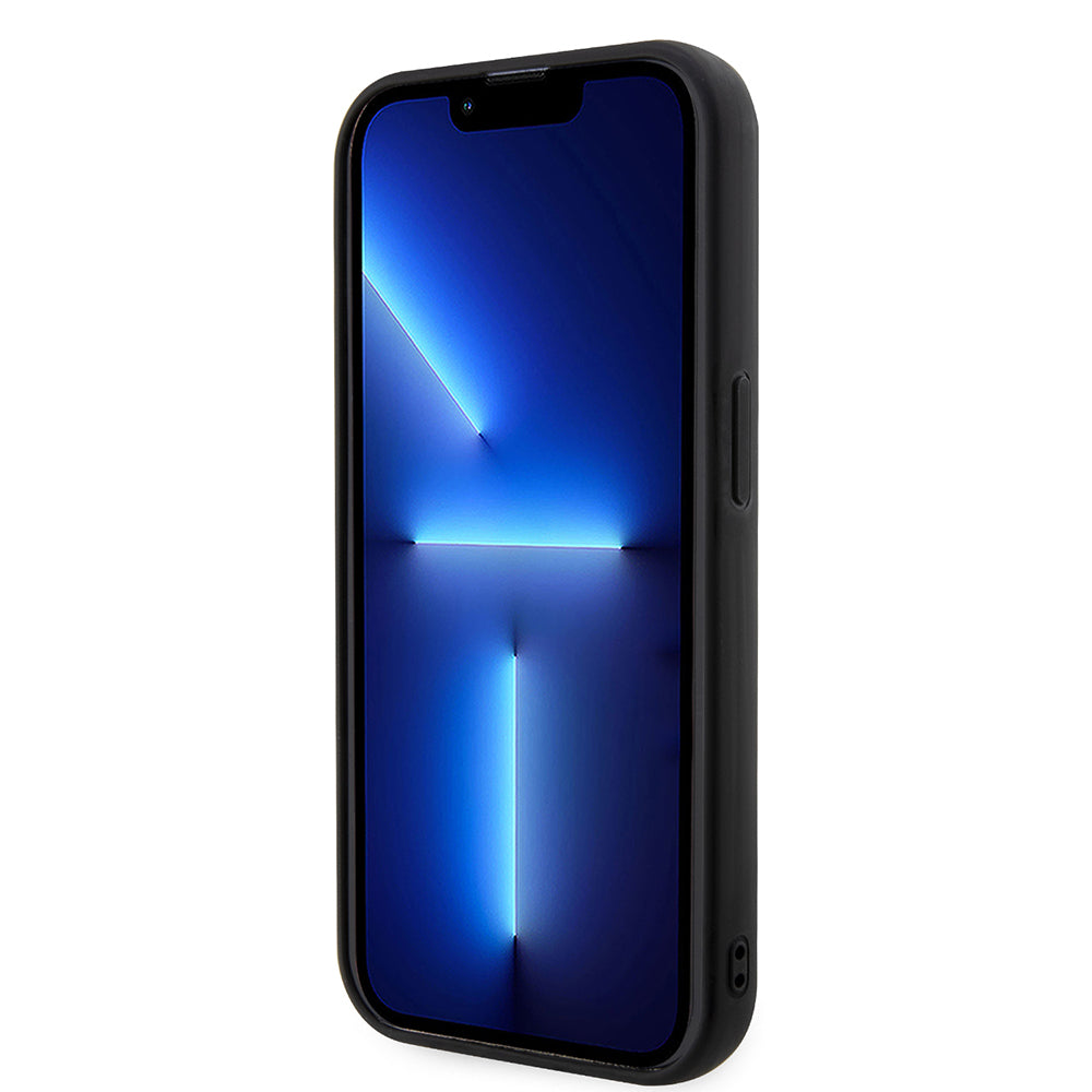 Kotelo Apple iPhone 14 Pro Max:lle, Karl Lagerfeld, 3D Rubber Choupette, Musta
