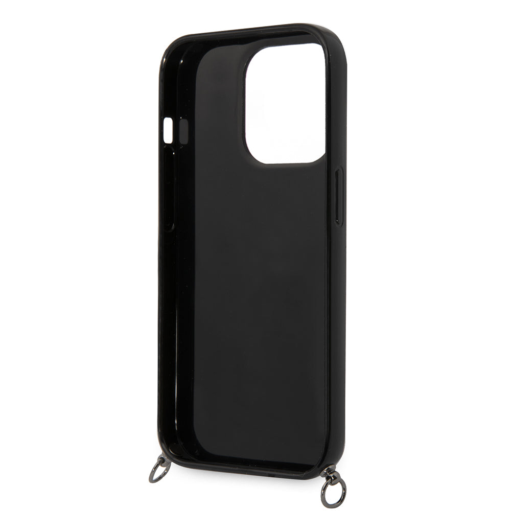 Kotelo Apple iPhone 14 Pro Max:lle, Karl Lagerfeld, Color Stripes with Strap, Pinkki