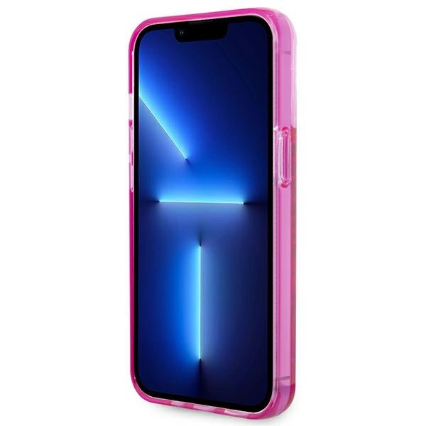 Kotelo Apple iPhone 14 Pro Maxille, Karl Lagerfeld, Liquid Glitter KL Logo, Pinkki