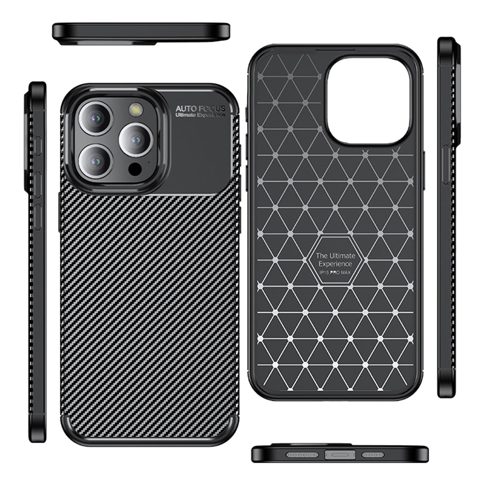 Suojakotelo Apple iPhone 14 Prolle, Techsuit, CarbonFiber, Musta