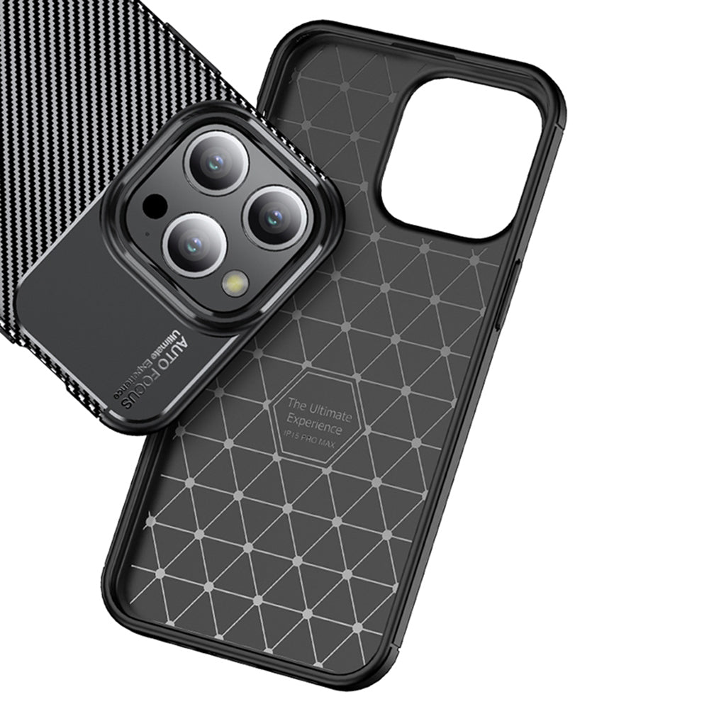 Suojakotelo Apple iPhone 14 Prolle, Techsuit, CarbonFiber, Musta