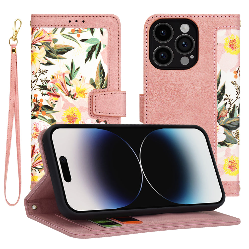 Kuori Apple iPhone 14 Pro:lle, Techsuit, FlipCraft, Vaaleanpunainen