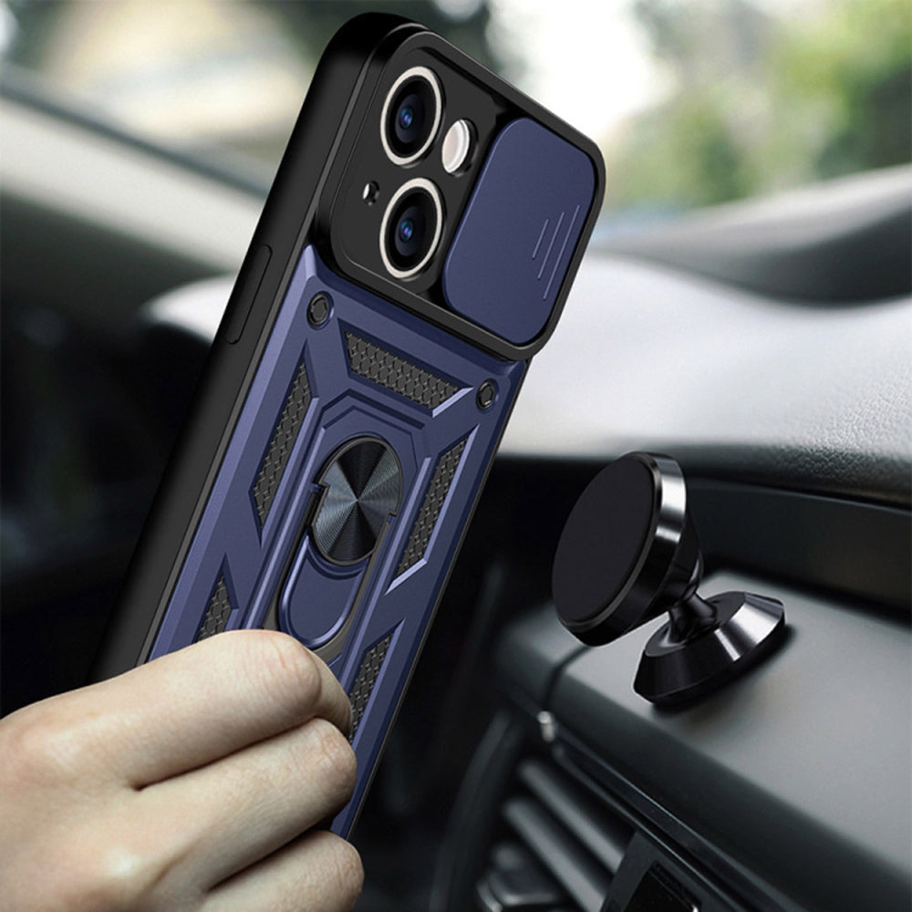 Kotelo Apple iPhone 14:lle, Techsuit, CamShield, Sininen