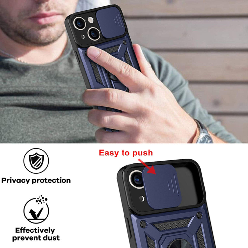 Kotelo Apple iPhone 14:lle, Techsuit, CamShield, Sininen