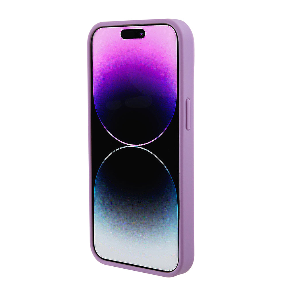 Suojakotelo Apple iPhone 15:lle, Guess, 4G Stamped, Vaaleanvioletti