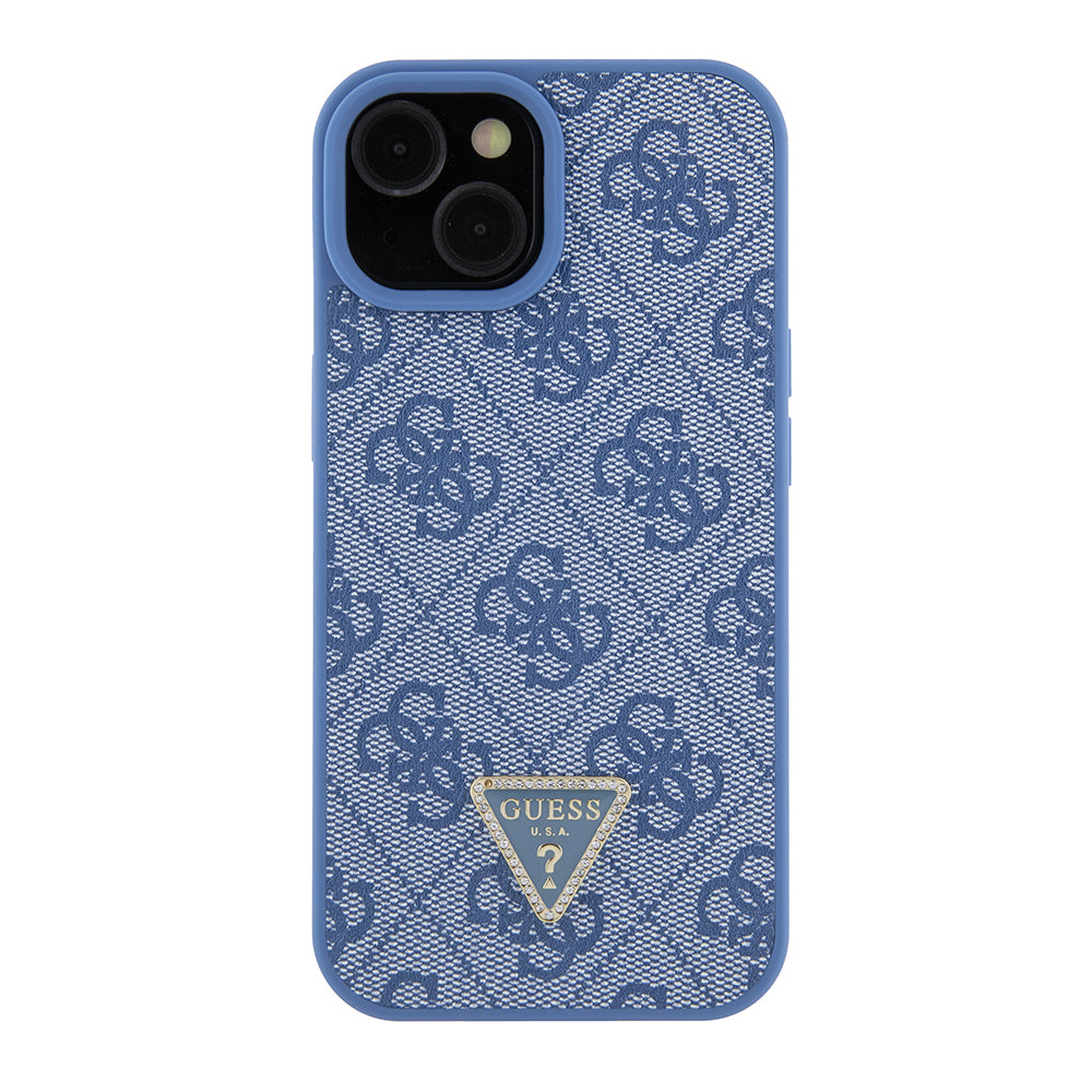 Kotelo Apple iPhone 15:lle, Guess, Crossbody 4G Metal Logo, Sininen