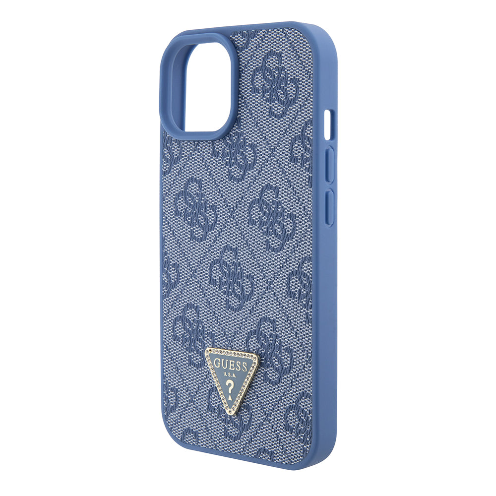 Kotelo Apple iPhone 15:lle, Guess, Crossbody 4G Metal Logo, Sininen