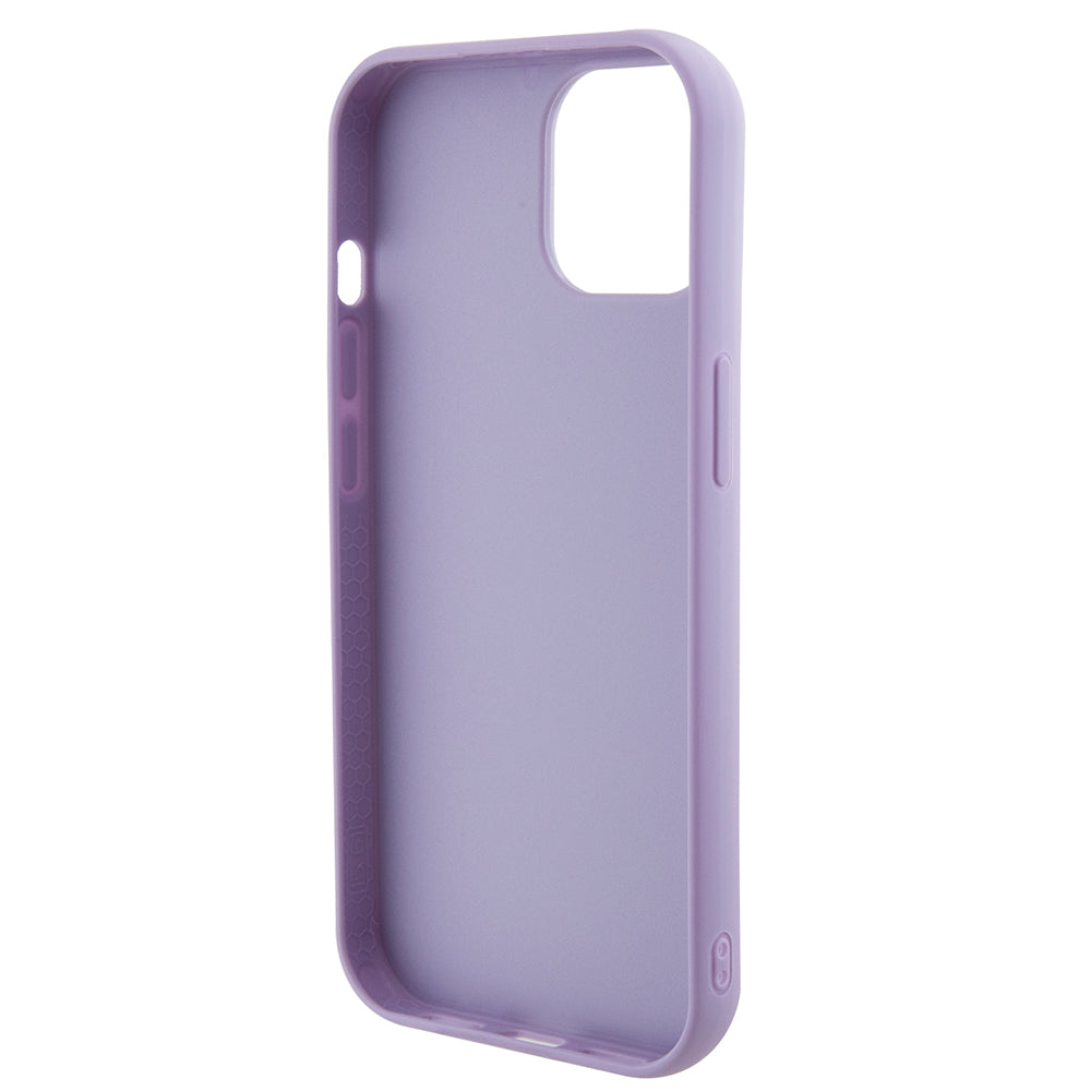 Kotelo Apple iPhone 15:lle, Guess, Sequin Script Metal, Violetti