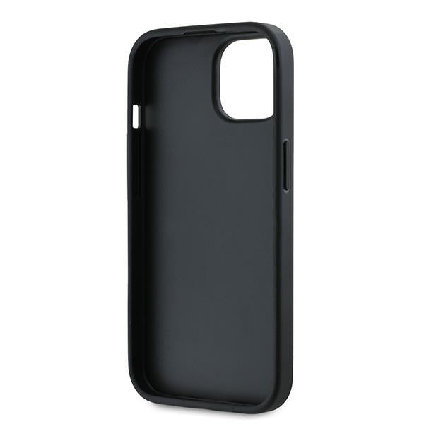 Kotelo Apple iPhone 15:lle, Karl Lagerfeld, Diagonal Quilted Script, Musta