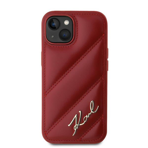 Kotelo Apple iPhone 15:lle, Karl Lagerfeld, Diagonal Quilted Script, Rosie