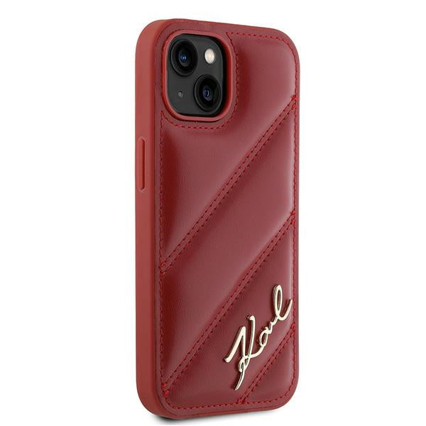 Kotelo Apple iPhone 15:lle, Karl Lagerfeld, Diagonal Quilted Script, Rosie