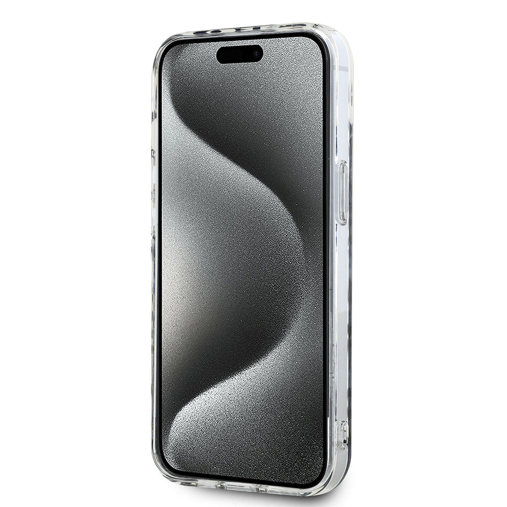 Kotelo Apple iPhone 15:lle, Karl Lagerfeld, IML Luxury Gold Fullover Logo, Kultainen