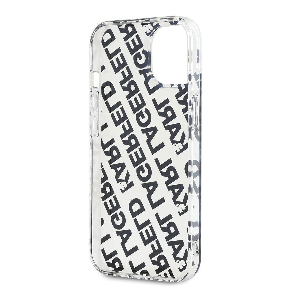 Kotelo Apple iPhone 15:lle, Karl Lagerfeld, IML Luxury Gold Fullover Logo, Kultainen