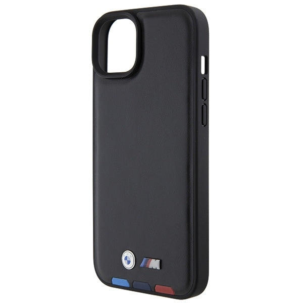 Kotelo Apple iPhone 15 Plus, BMW, Stamp Tricolor, Musta