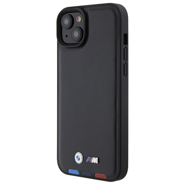 Kotelo Apple iPhone 15 Plus, BMW, Stamp Tricolor, Musta