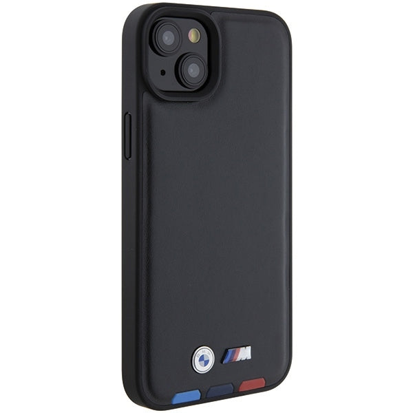 Kotelo Apple iPhone 15 Plus, BMW, Stamp Tricolor, Musta
