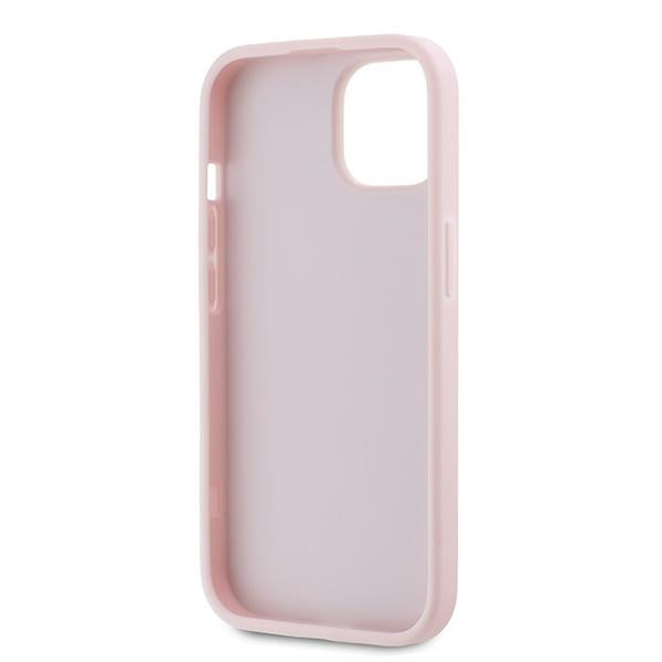 Case for Apple iPhone 15 Plus, Karl Lagerfeld, Diagonal Quilted Script, Pink