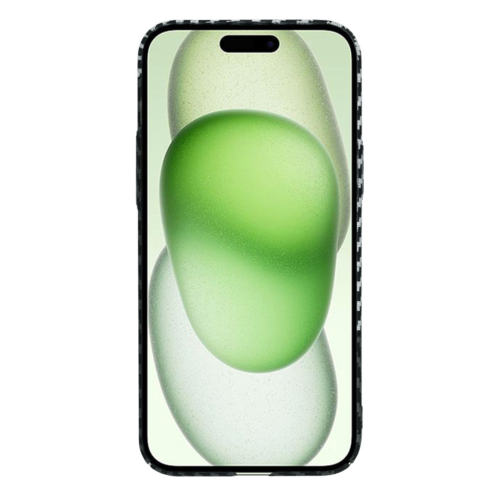 Kuori Apple iPhone 15 Plus:lle, Techsuit, Carbonite FiberShell, Musta Harmaa