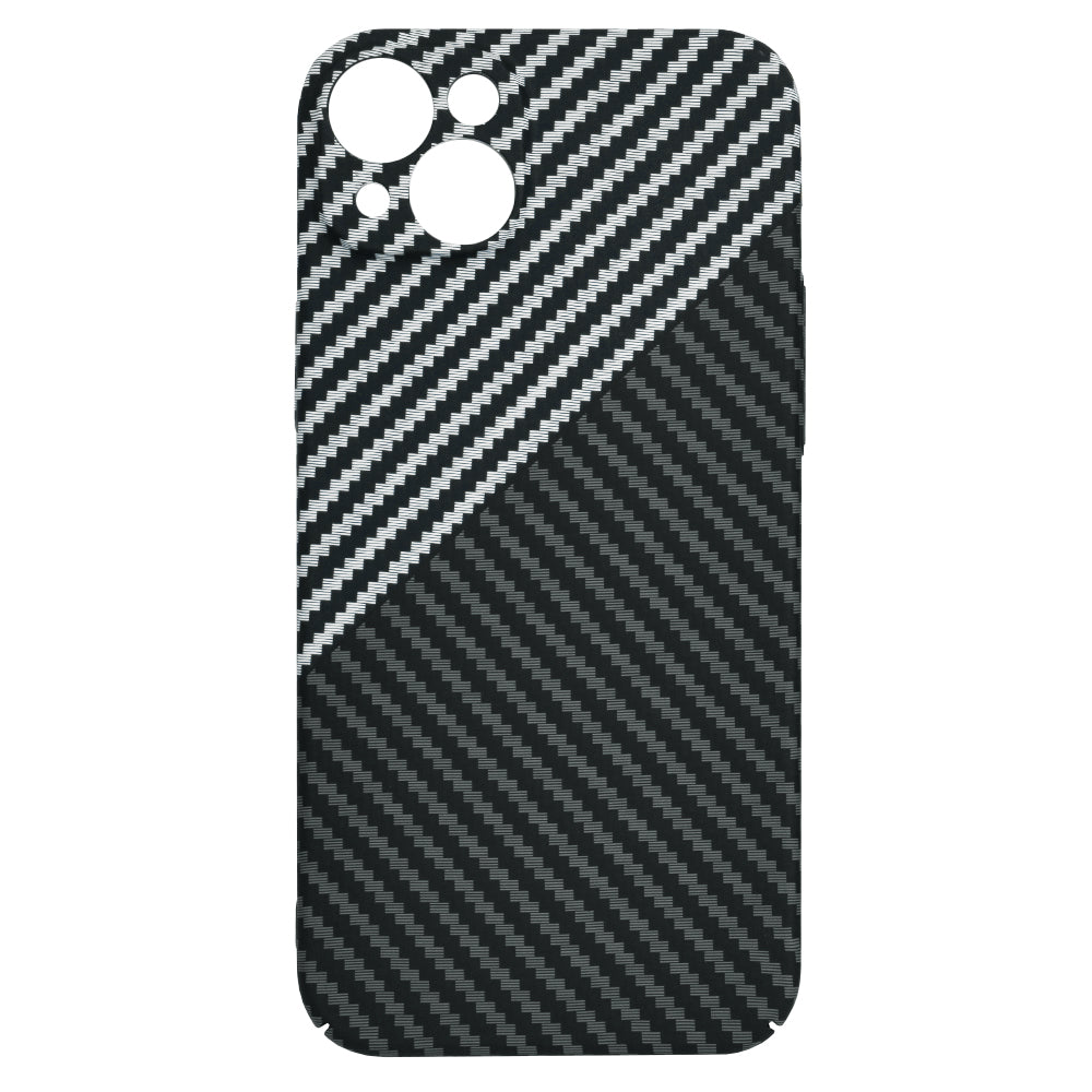 Kuori Apple iPhone 15 Plus:lle, Techsuit, Carbonite FiberShell, Musta Harmaa