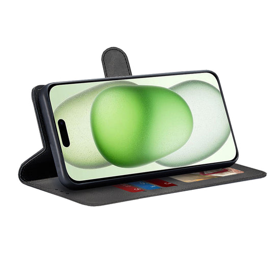 Kuori Apple iPhone 15 Plus -puhelimelle, Techsuit, Diary Book, Musta