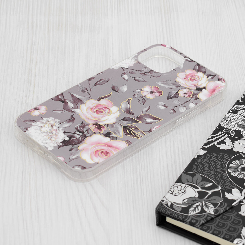 Kuori Apple iPhone 15 Plus:lle, Techsuit, Marble, Harmaa