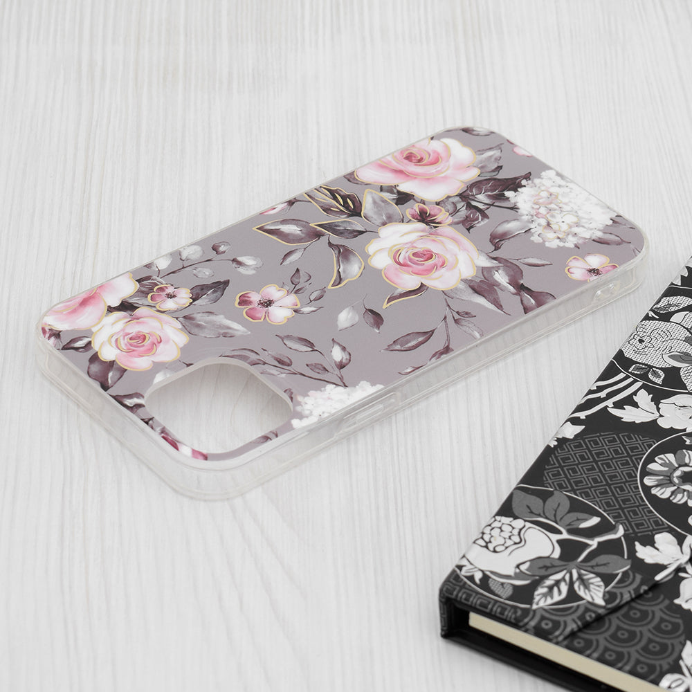 Kuori Apple iPhone 15 Plus:lle, Techsuit, Marble, Harmaa