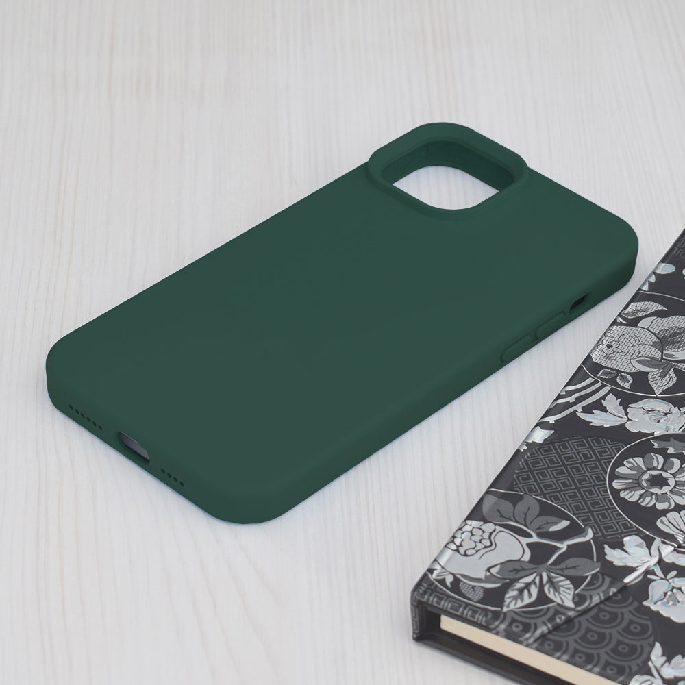 Case for Apple iPhone 15 Plus, Techsuit, Soft Edge, Dark Green