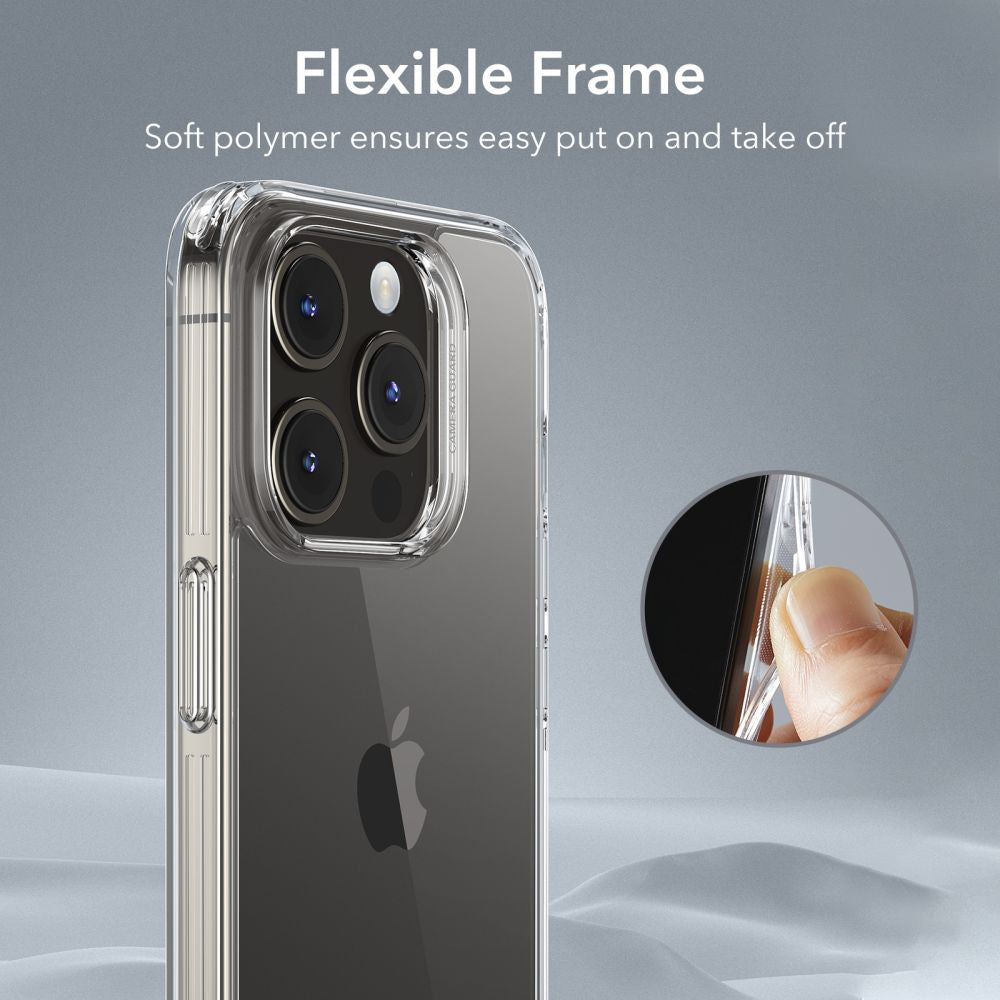 Kotelo Apple iPhone 15 Prolle, ESR, Ice Shield, Läpinäkyvä
