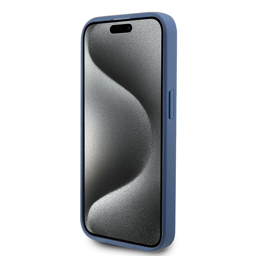 Suojakotelo Apple iPhone 15 Prolle, Guess, 4G Stripe, Sininen