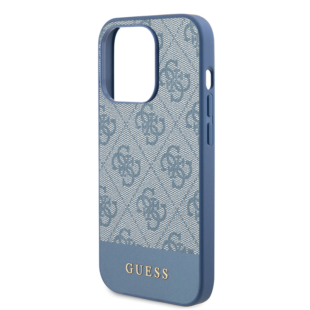 Suojakotelo Apple iPhone 15 Prolle, Guess, 4G Stripe, Sininen