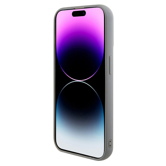 Kotelo Apple iPhone 15 Prolle, Guess, Sequin Script Metal, Hopeanvärinen