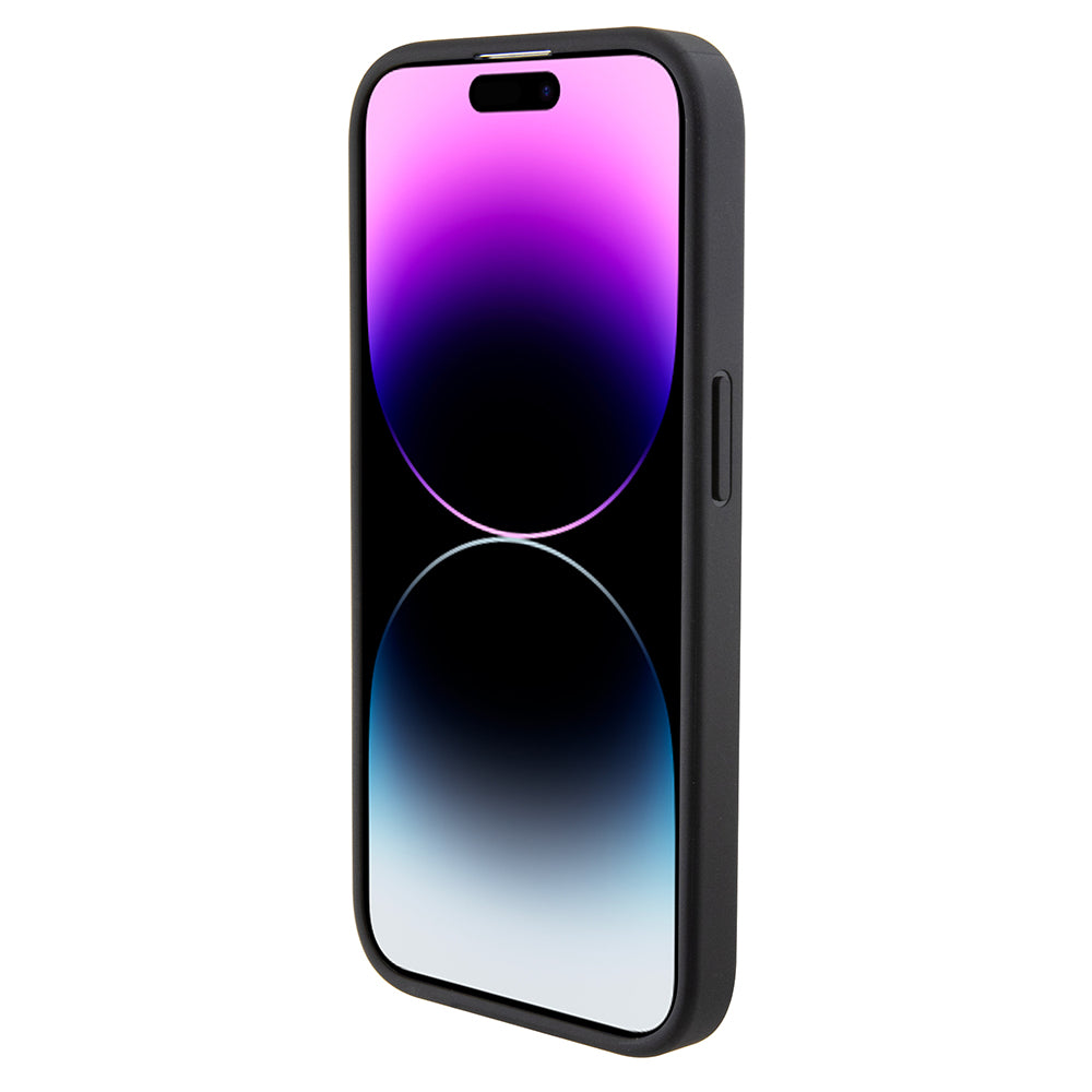 Kotelo Apple iPhone 15 Prolle, Karl Lagerfeld, Diagonal Quilted K -kuviolla, Musta